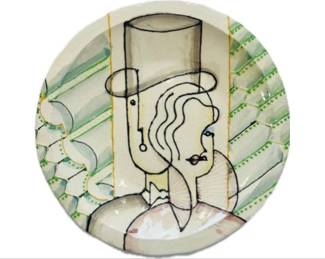 Handmade Artisan Pottery Plate - Signed On Base