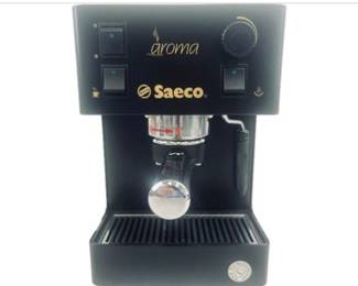 Vintage SAECO Aroma ITALY SIN 015 Black Metal Espresso Cappucino Machine