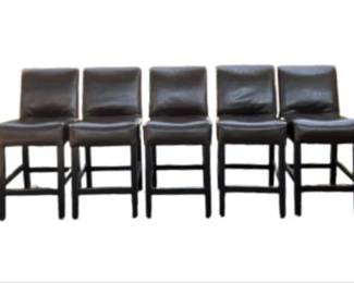 Faux Leather Bar Chairs