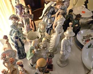 Assortment of small figurines, sold separately.