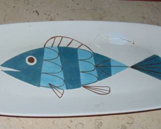 Metlox 21" Tropicana fish plate