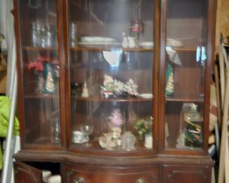 Bow Front China Cabinet.