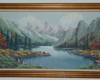 Landscape, oil on Canvas