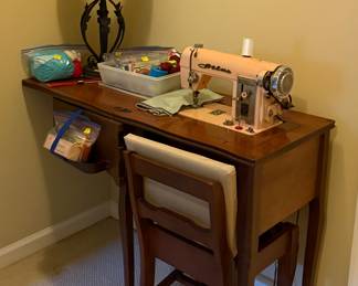 Vintage Atlas Sewing Machine 1950’s -1960’s
With Chair.