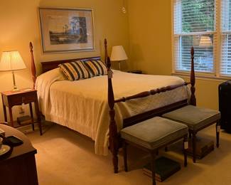 Vintage 4 Poster Full Size Bed