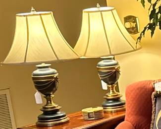 Pair of Aladdin Apache Table Lamps