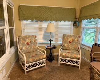 Vintage Rattan Lounge Chairs