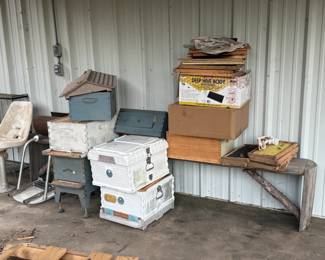 bee boxes and supplies