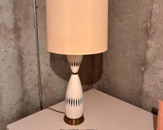 Mid century lamp and Life magazines