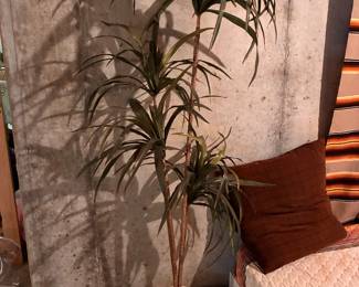 Faux plant with pot