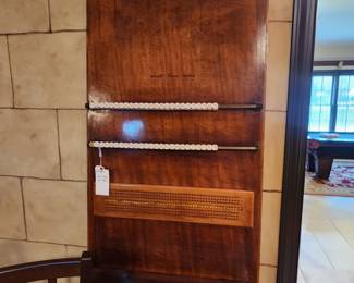 Art Deco 2 pc. Pool Cue Rack and Scorer