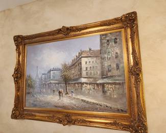"Paris" Cityscape--Oil on Canvas