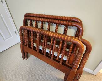 Pair of Vintage Twin Headboards and Footboards