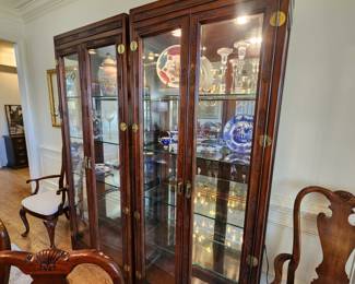 Stunning Glass Front Cabinets (2 available)