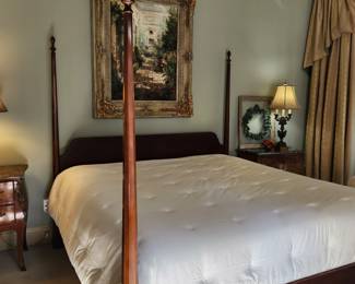 Beautiful King 4 Post Bed