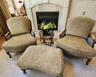 Pair of Lovely Bergère Chairs 