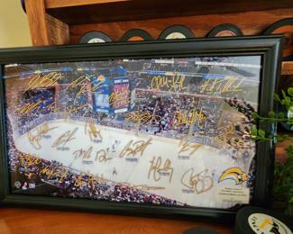 Autographed Hockey Framed Art