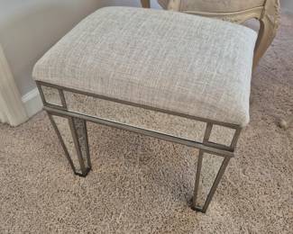 Stool with mirror legs