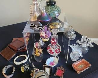 Vintage Glass Perfume Bottle Collection