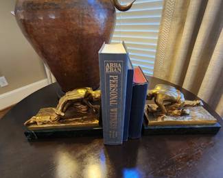 Jennings Brothers Ormulu Hammering Male Bookends