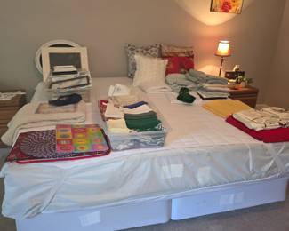 King size bed & miscellaneous