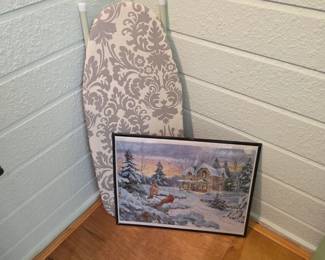 Picture & small ironing board