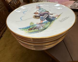 Norman Rockwell plates