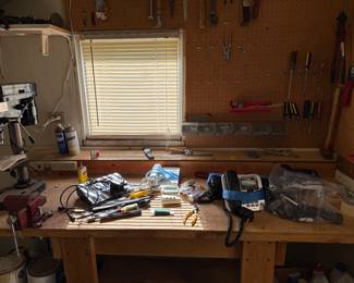 Tool Bench and Drill Press