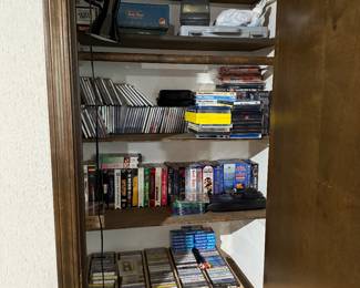DVDs, Cassettes, CD's