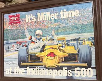 "It's Miller Time" Vintage Indianapolis 500 Picture