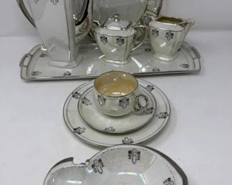 21 SilveriteGermanOhmeChinaLuncheonSet