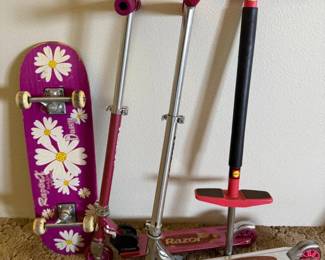 78 AlternativeTransportation2RazorsSkateboardPOGOStick