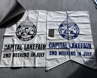 239 3LakefairBannersMedallionsVintageMegaphone