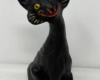 155 HeavyCeramicOneEyedHairlessCat