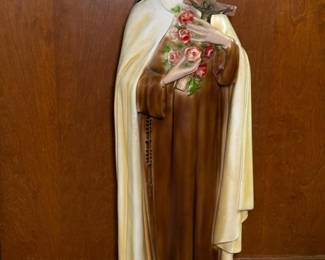 102 33SaintThereseofLisieuxPlasterStatue