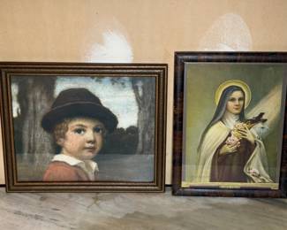 231 StTheresaandArtDecoGessoBoyFramedArtPrints