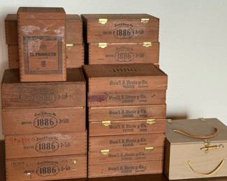 266 30SamlJDavisElProductoWoodCigarsBoxesCustomBox