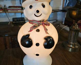 228 VintageBlowMoldIlluminatedSnowman