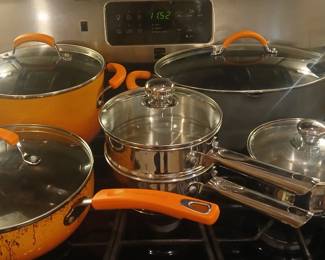 Pots and Pans, Rachel Ray, Fire King, Chef Mate