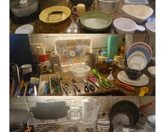 Calphalon, Cuisinart, Martha Stewart, Vintage PYREX, Vintage Tupperware