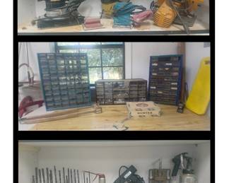 Power Tools / Shop Organizers / Vices / Sander / Drill / Jig Saw / Circular Saw / Wood Hand Tools