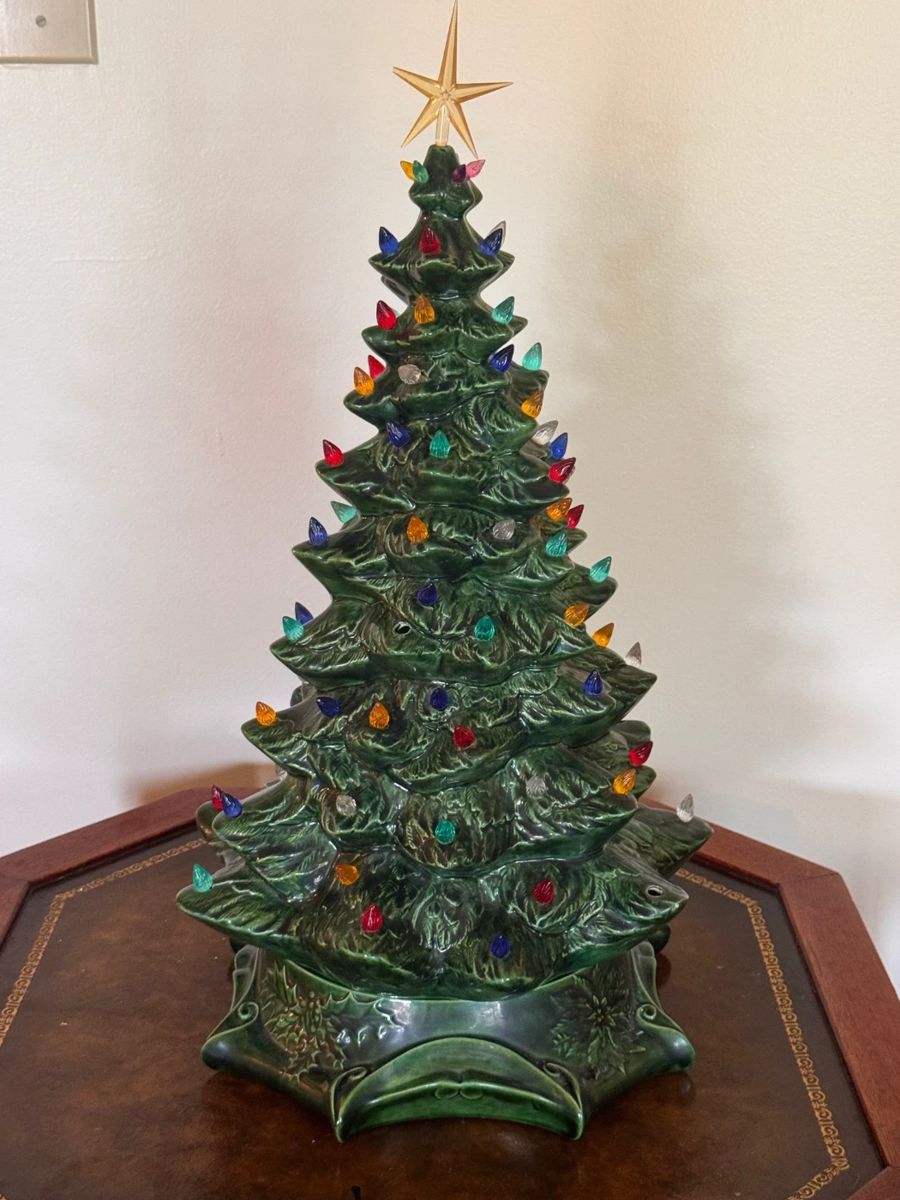 Vintage ceramic Christmas tree
