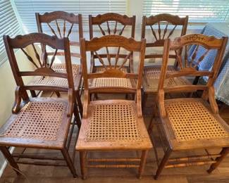 Cane bottom chairs