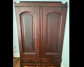 Antique double door armoire