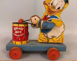 Vintage Disney Donald Duck pull toy