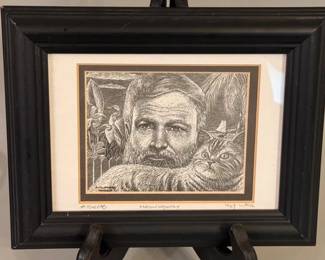 Artist rendering of Hemingway print
