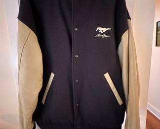 Ford Motor Company wool and leather Mustang jacket