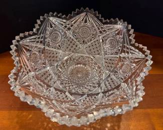 American Brilliant cut glass bowl