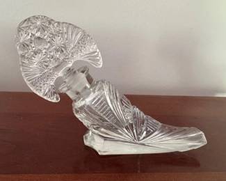 Glass art deco perfume bottles