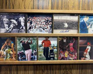 TONS OF FRAMED SPORTS PICTURES
